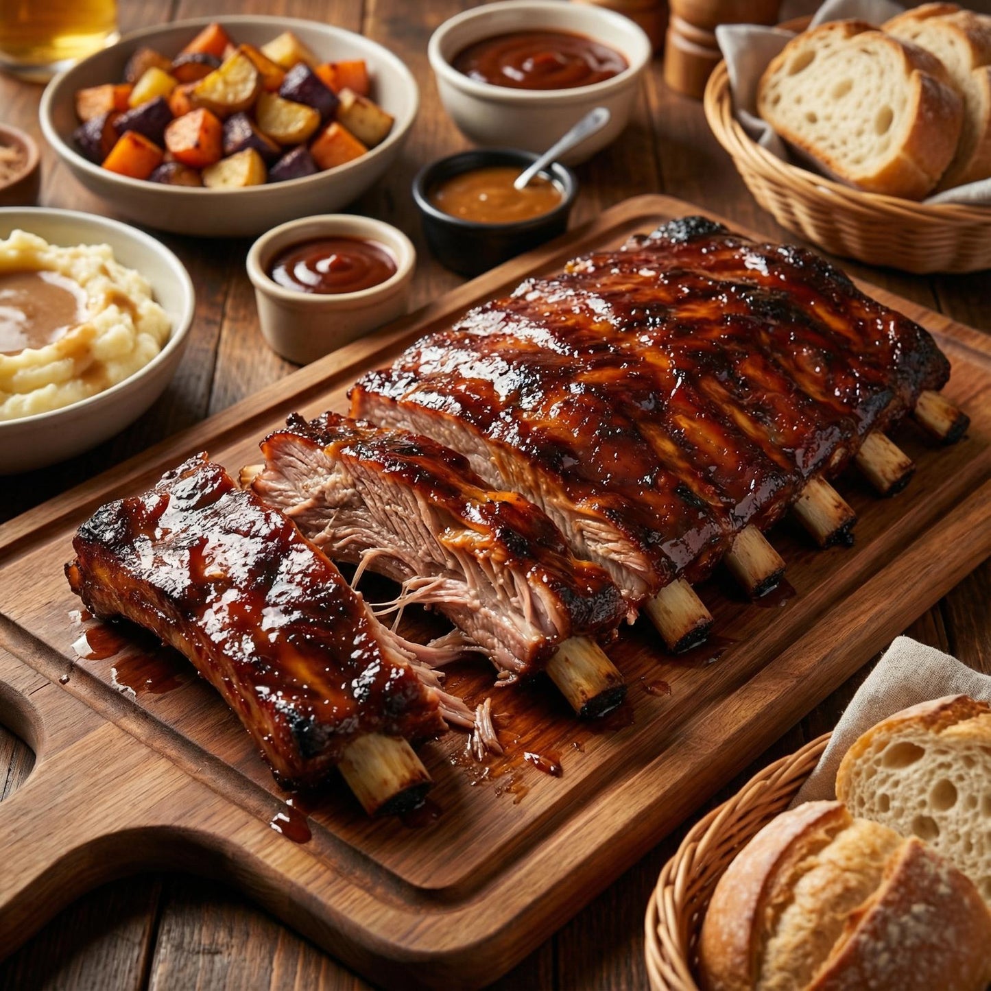 Premium Beef Spareribs – Sous vide gegaard, klaar om af te maken 1KG/1.3KG