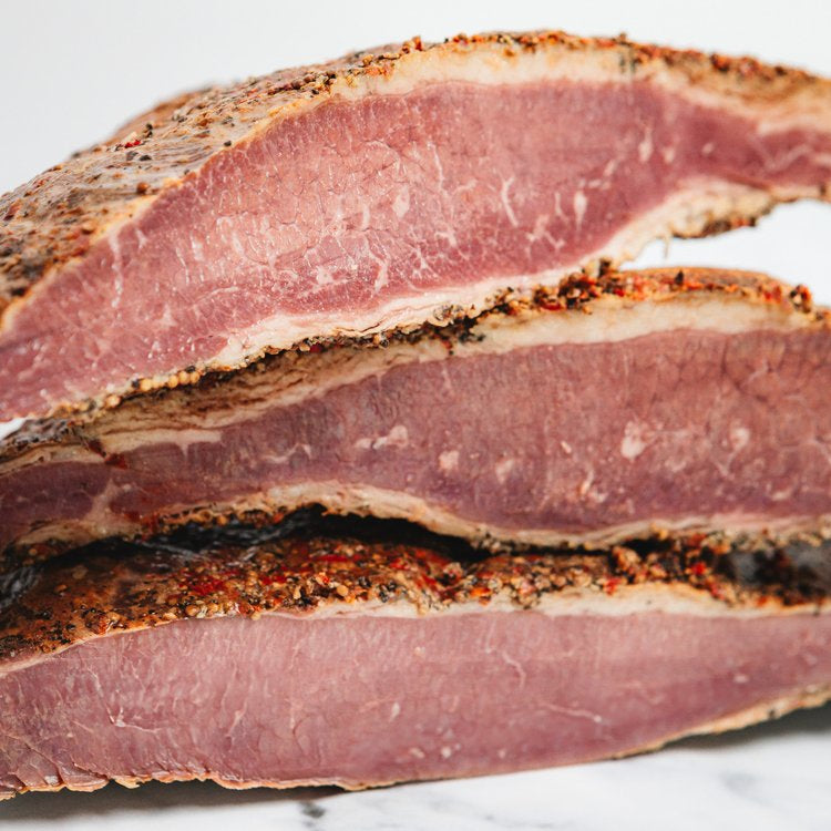New York Style Gepekelde & Gerookte  Pastrami- 600/800Gr